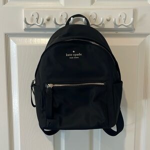 Kate Spade Black Medium Backpack, Gently Used / Like New!